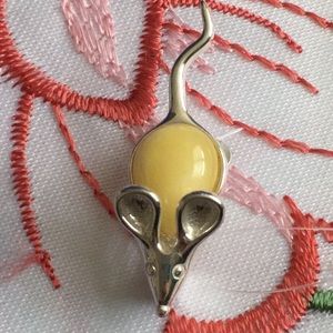 Silver brooch